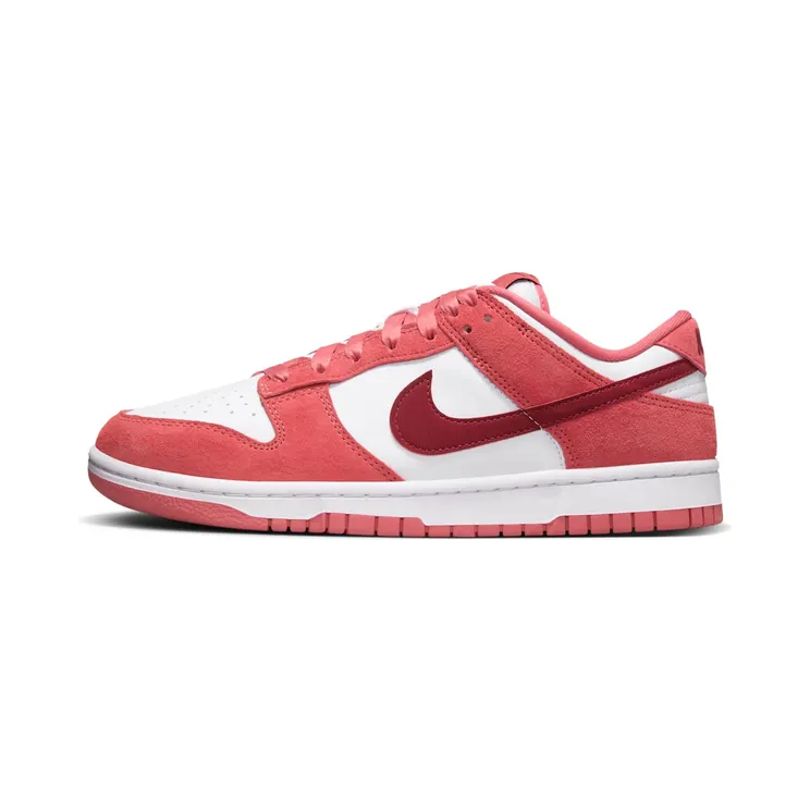 Nike Dunk Low Next Nature Valentine’s Day 2024 (W) “White / Adobe / Dragon Red / Team Red” (FQ7056-100)