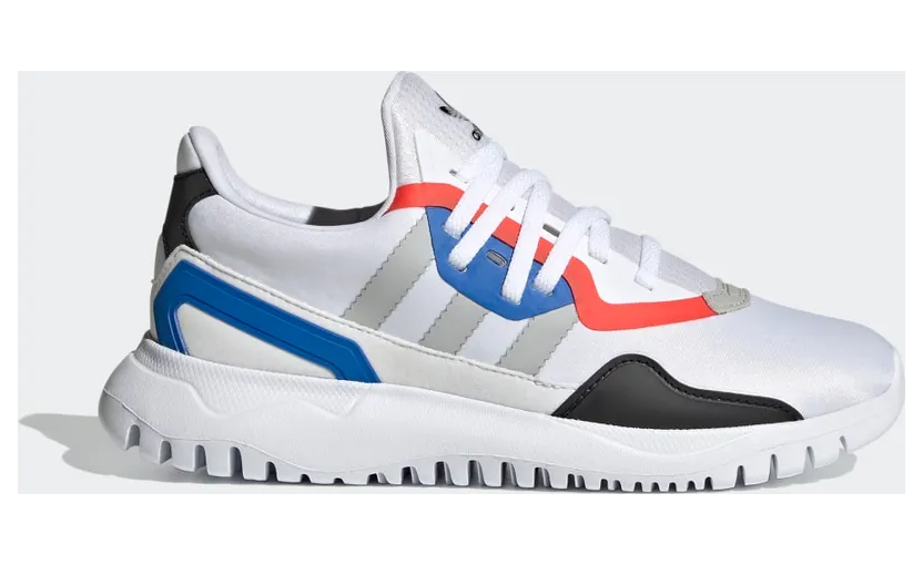 Adidas Flex J ‘White Glow Blue’ Cloud White/Grey Two/Glow Blue (FX5321)