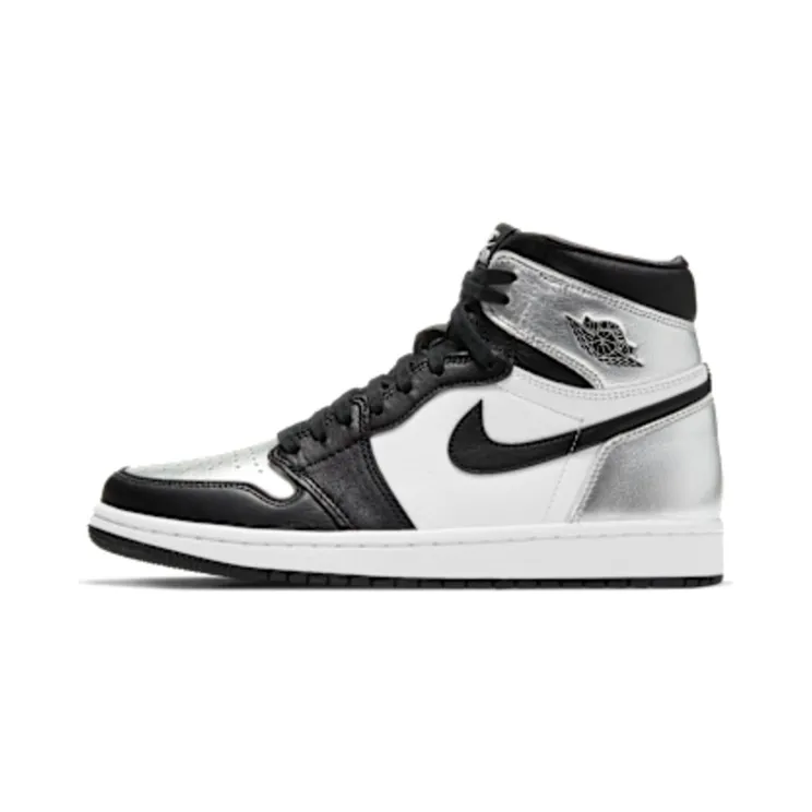 Jordan 1 Retro High Silver Toe (W) “Black / Metallic Silver / White” (CD0461-001)
