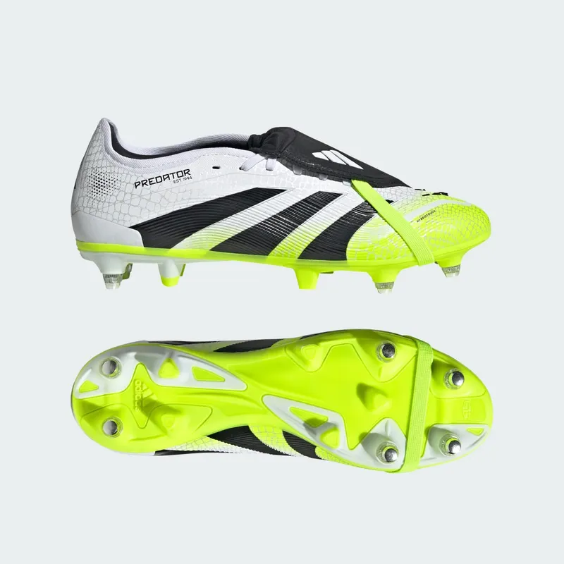 adidas Predator Pro Fold-Over Tongue SG Cloud White Core Black Lucid Lemon (JS4077)