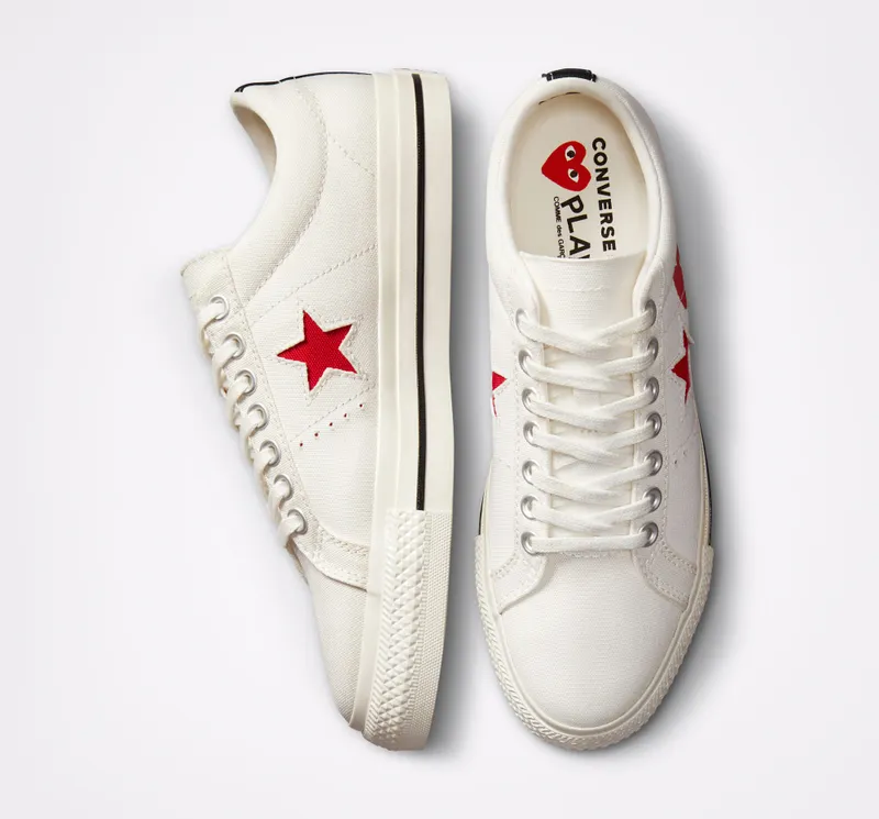 Converse Converse x Comme des Garçons PLAY One Star Cloud Dancer/Red/White