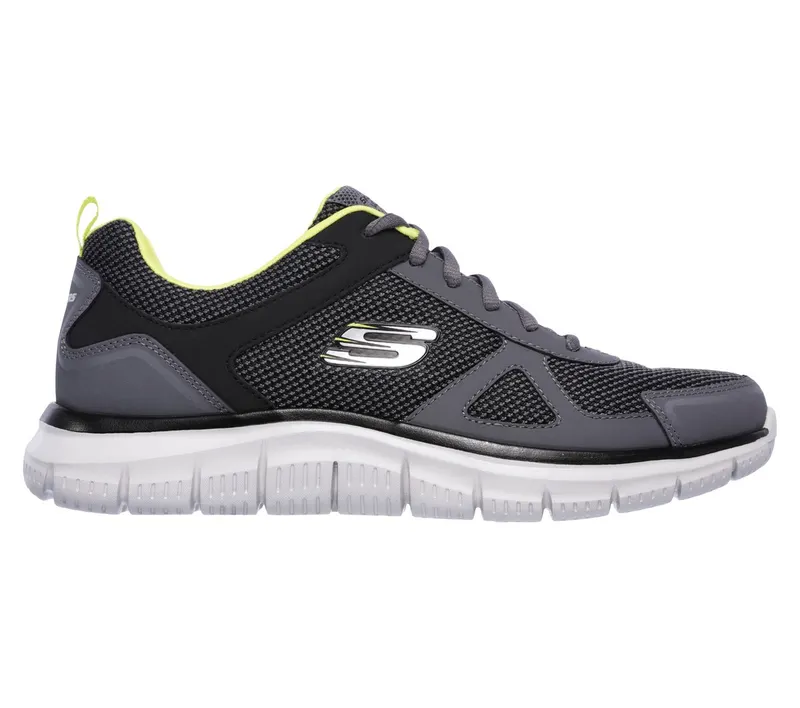 Skechers Track – Bucolo Sneaker Houtskool/Limoen
