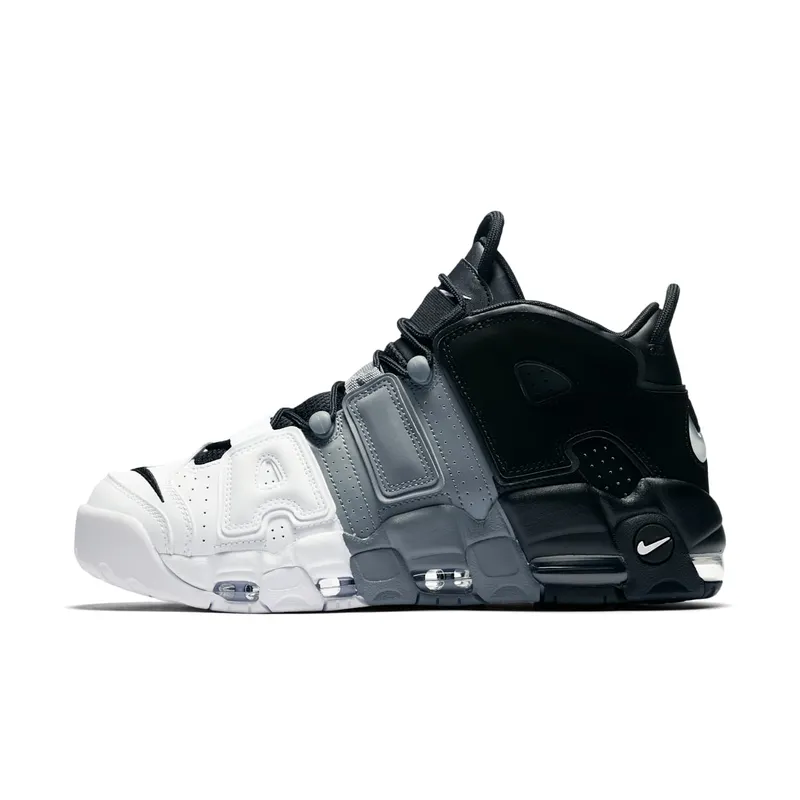 Nike Air More Uptempo Tri-Color Black/Black-Cool Grey-White (921948-002)