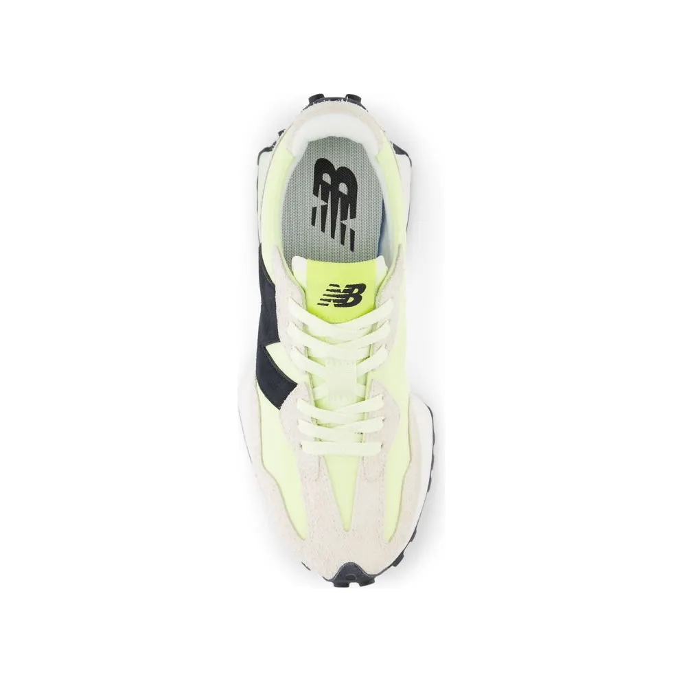 New Balance 327 White Black Grey Yellow (WS327WG)