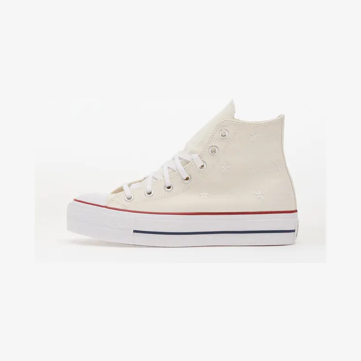 Converse Chuck Taylor All Star Lift Platform Celestial Hi “Vintage White / Red / Navy” (A15538C)