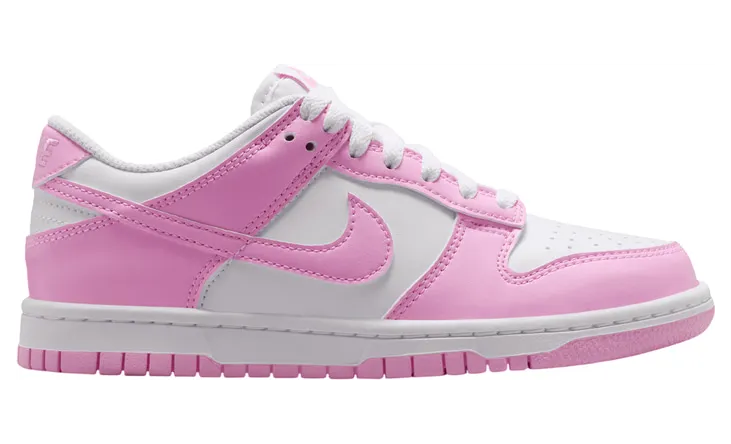 Nike Dunk Low White Pink Rise