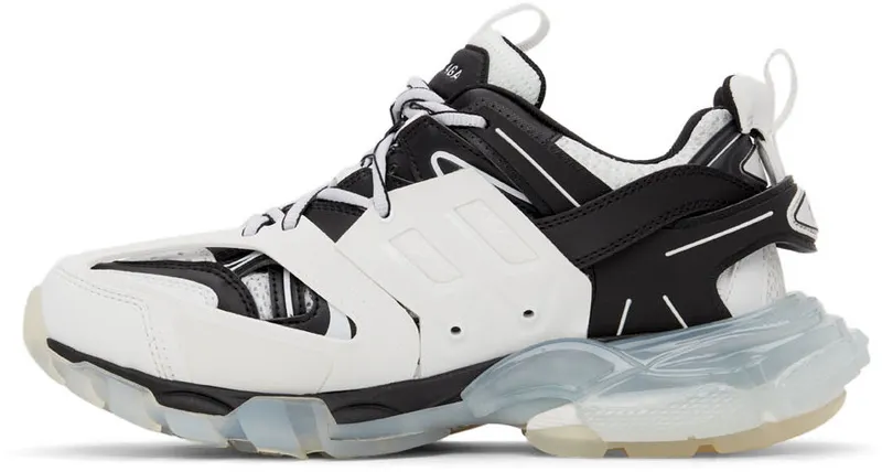 Balenciaga Black & White Track Sneakers (647742-W3BZ2-9010)