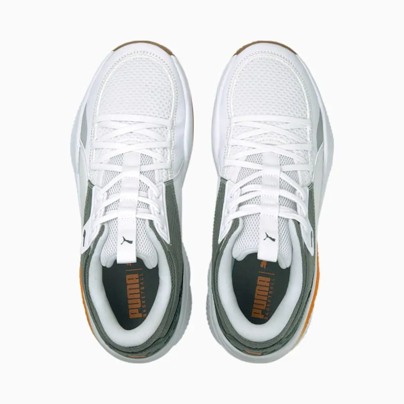 Women’s PUMA Court Rider Pop White/Vibrant Orange (376107-02)