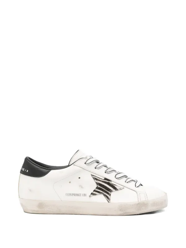 Golden Goose x Browns Superstar Sneakers mit Zebra-Print – White (GWF01016F009041)