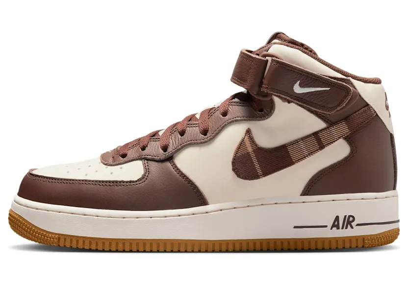 Nike Air Force 1 Mid 07 LX Pale Ivory – Plaid Pack Brand New (DV0792-100)