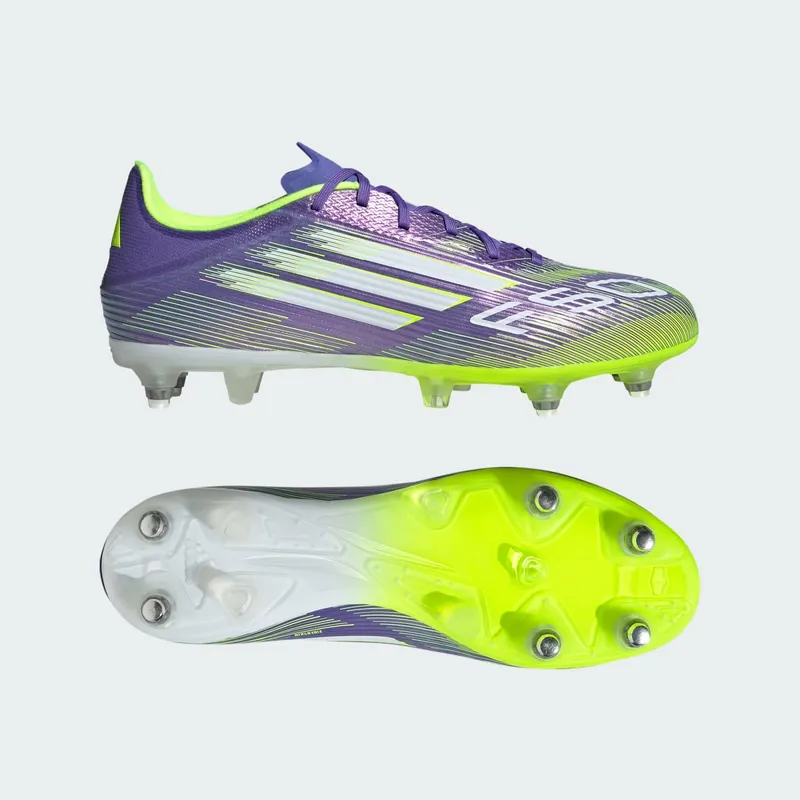 adidas F50 League SG Purple Rush Cloud White Lucid Lemon (JH7732)