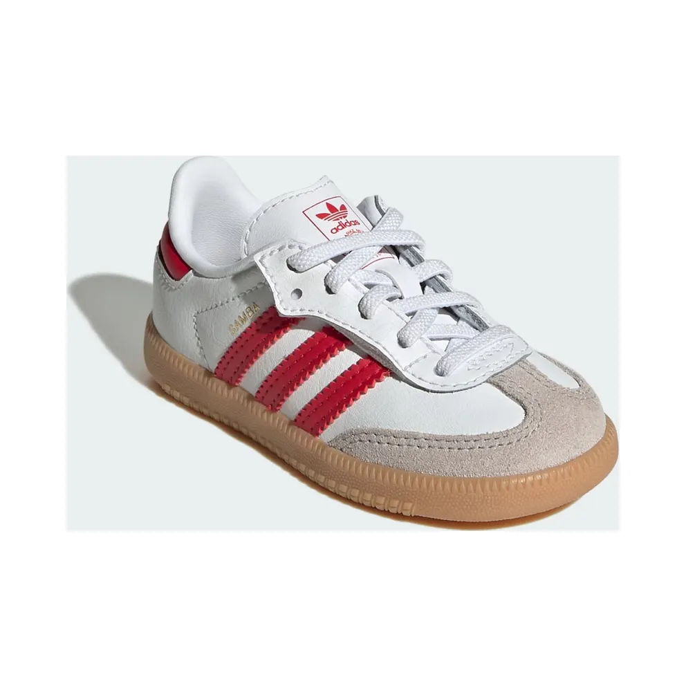 Adidas Samba OG Comfort Close Elastic Lace Kids Cloud White / Better Scarlet / Gum (JQ3190)