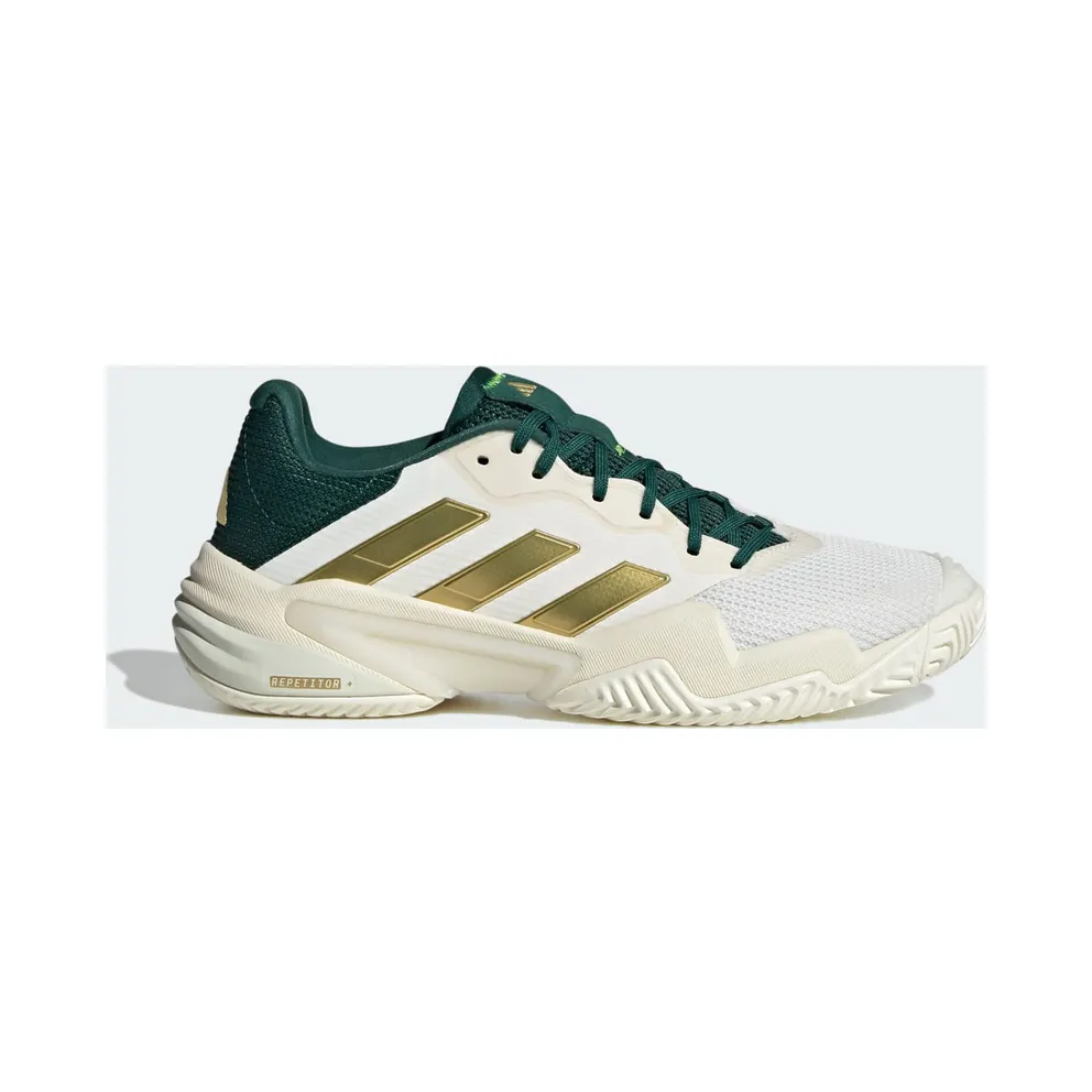 Adidas Barricade 13 Tennis Core White / Gold Metallic / Collegiate Green (IH5140)