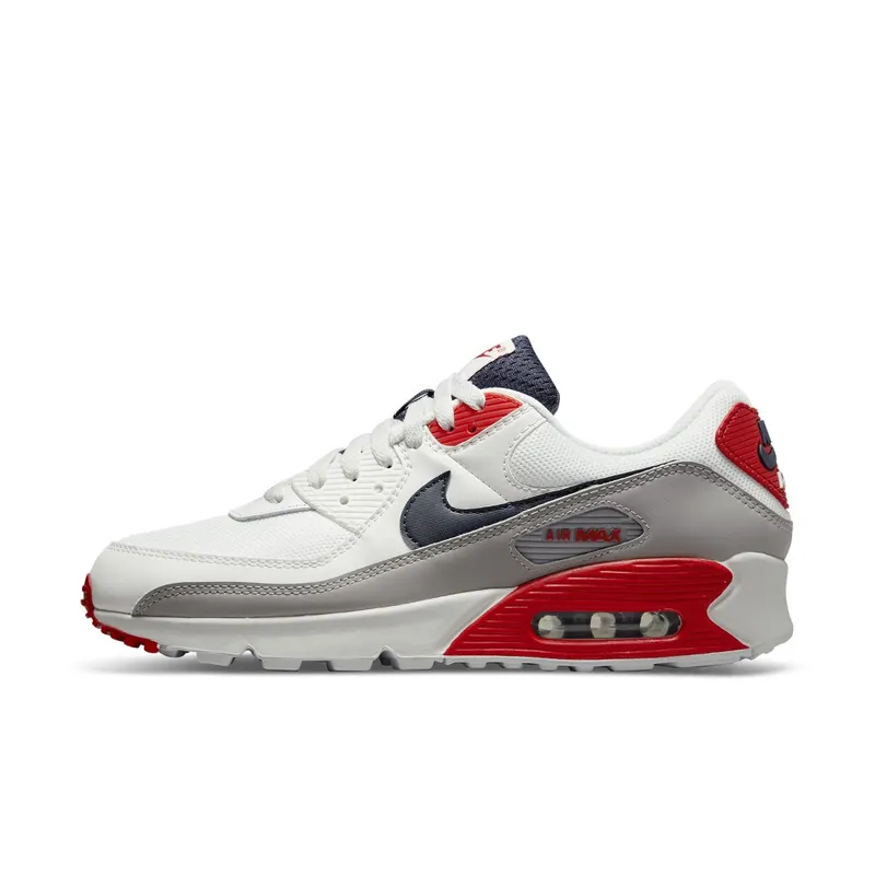 Nike Air Max 90 USA (2021) – “White / Red-navy” (DB0625-101)