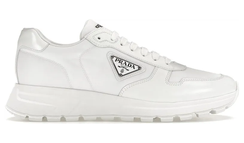 Prada PRAX 01 Sneakers Re-Nylon Brushed Leather White (2EE369_3LF5_F0009_F_G000)