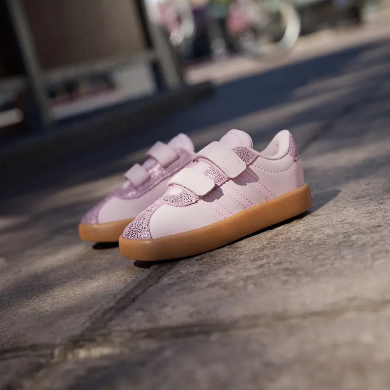 Adidas VL Court 3.0 Sneakers Kids Clear Pink / Clear Pink / Gum (JP7851)