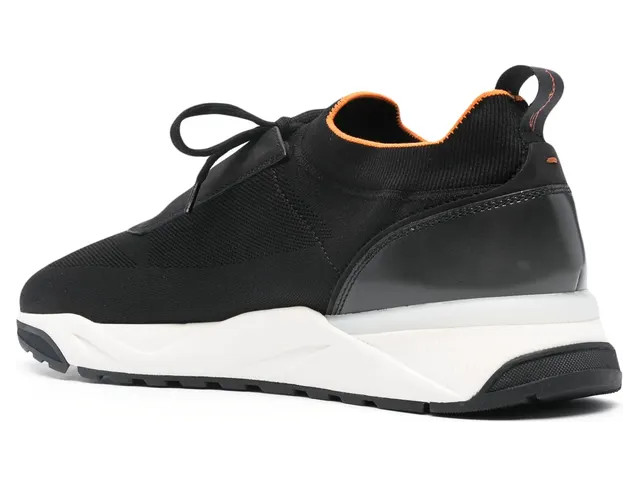 Santoni Knitted Panelled “Black” (MBIO21601BINN HODN01) (2)