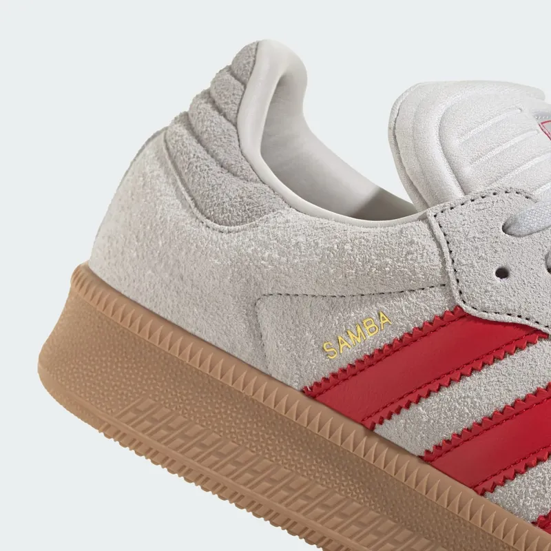 adidas Samba XLG Grey One Better Scarlet Gum (JS3826)