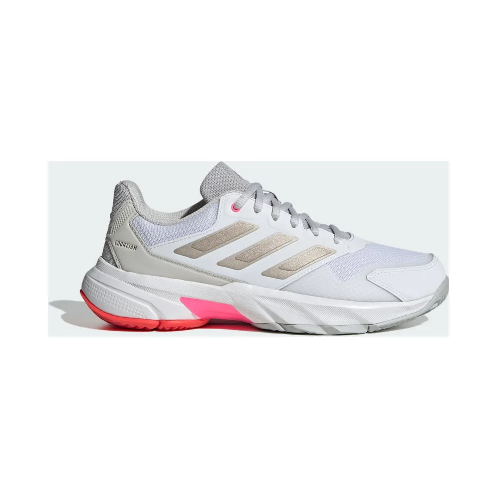 Adidas Courtjam Control 3 Tennis Cloud White / Iron Metallic / Lucid Red (IH2968)
