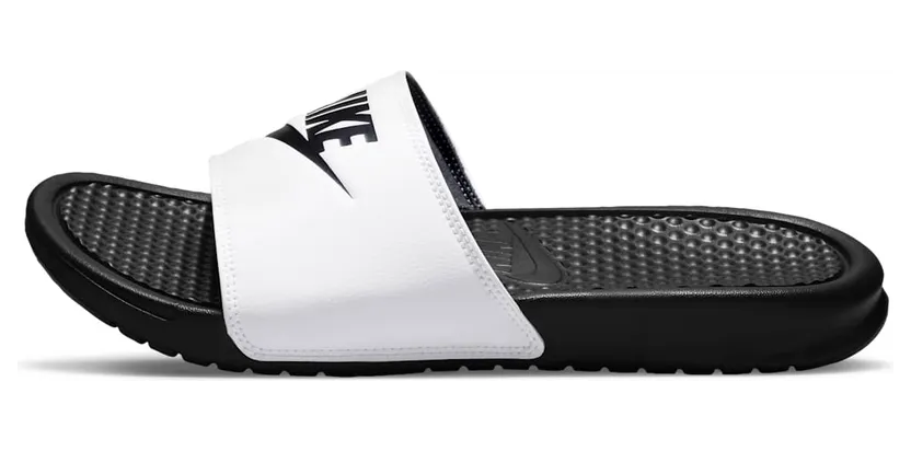 Nike Benassi Just Do It Sandal White / Black / Black (343880-100)