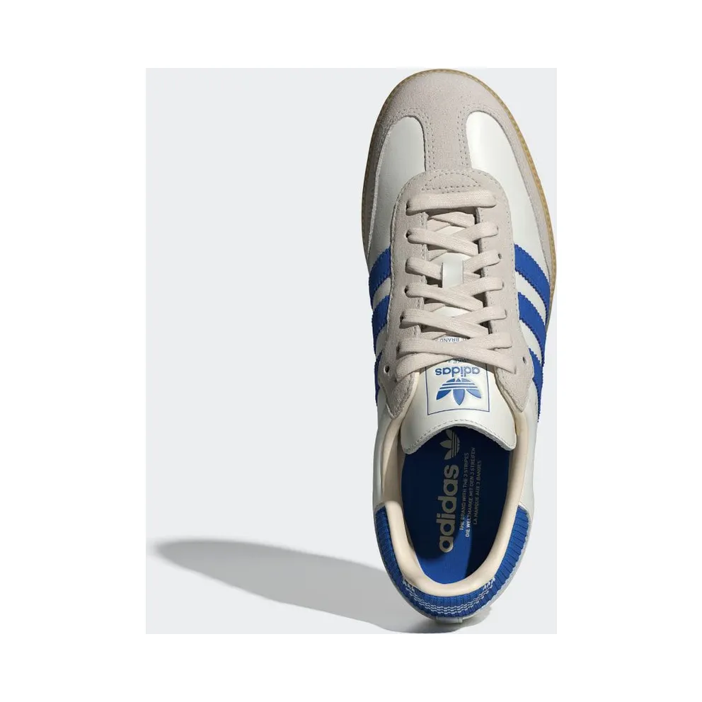 Adidas SAMBA OG Shoes Cloud White / Blue / Gum (IH6821)