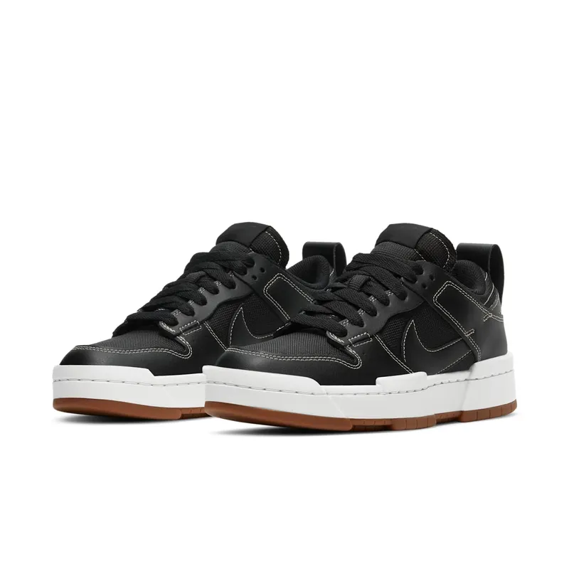 Nike Dunk Low Black White Gum (W) Black/White-Gum Medium Brown (CK6654-002)
