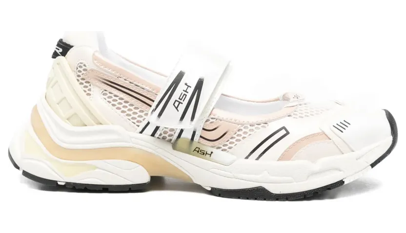 Ash Sneakers met bandje – Wit (ROLLS01)