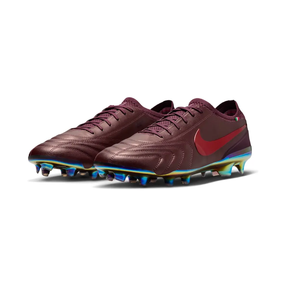 Nike Tiempo Legend 10 Elite Luxe FG Made in Italy “Montebelluna – Port Wine” (FZ1487-600)