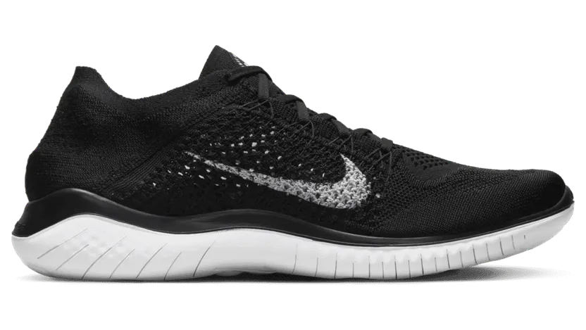 Nike Free RN Flyknit 2018 Black White (942838-001)