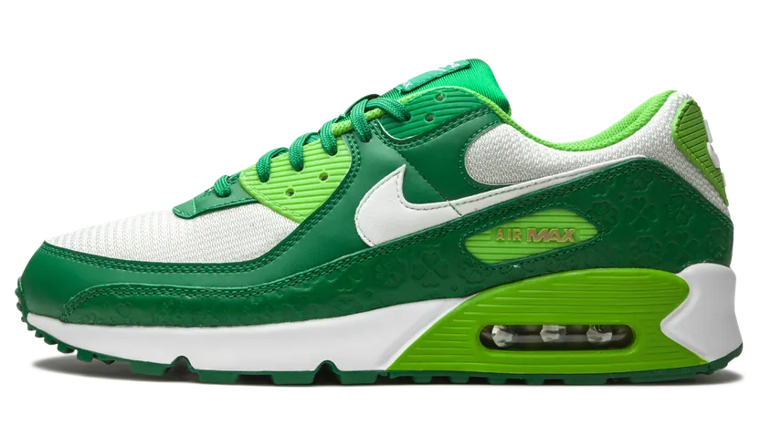 Nike Air Max 90 St Patricks Day (2021) – “White / Green-gold” (DD8555-300)