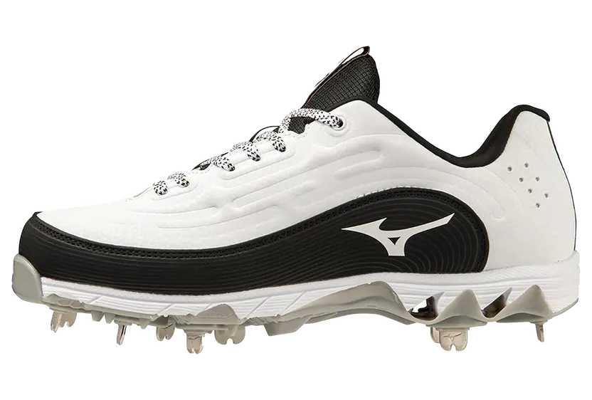 Mizuno Metal Softball Cleats “White/Black” (11GM236009)