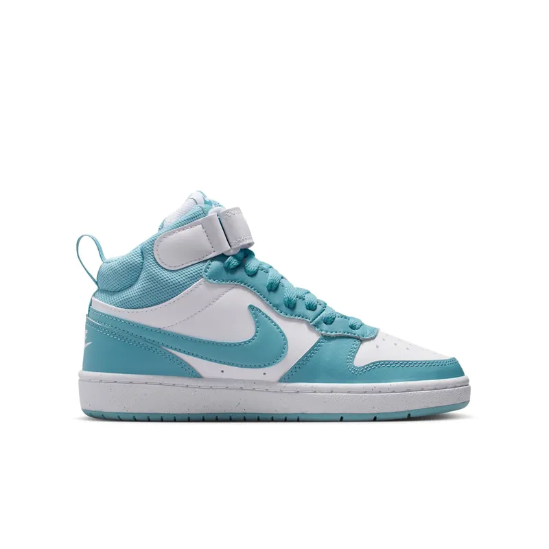 Nike Court Borough Mid 2 White Denim Turquoise (CD7782-129)