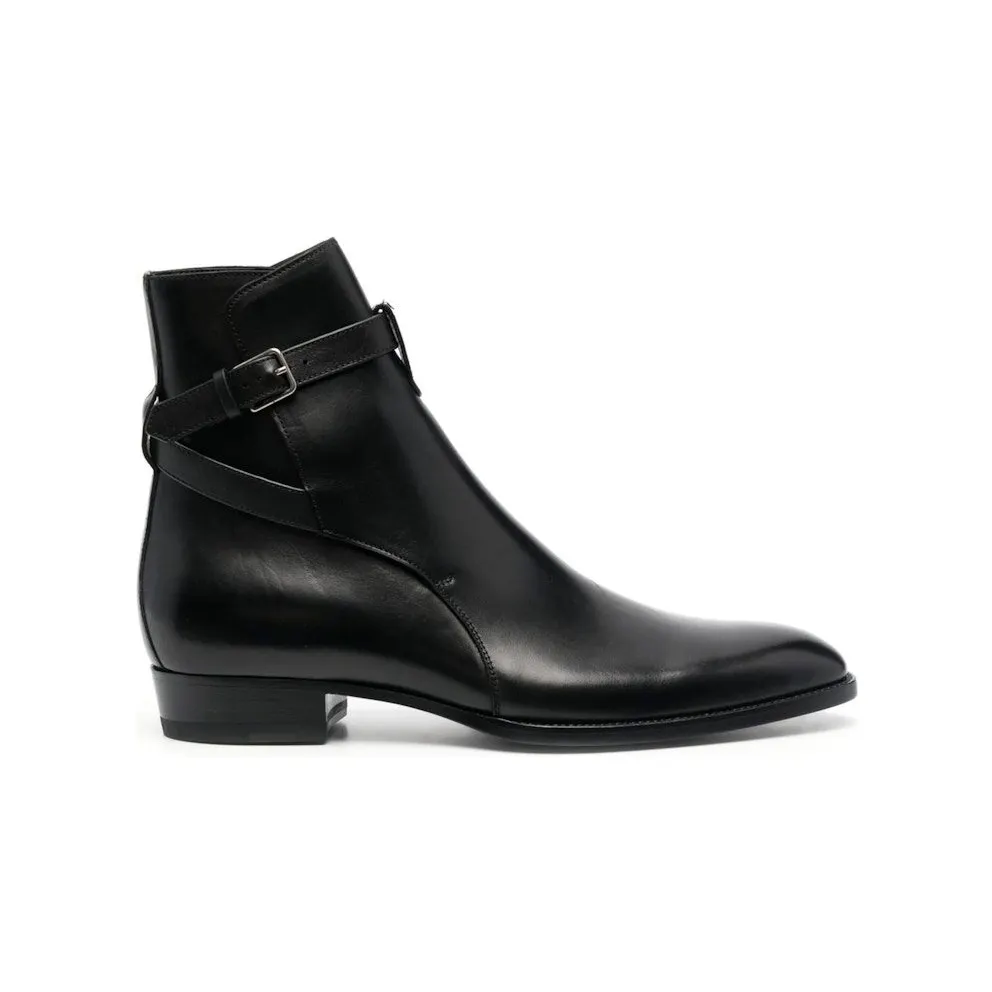 Saint Laurent Wyatt Jodhpur Boot Black (6634141YL00-1000)