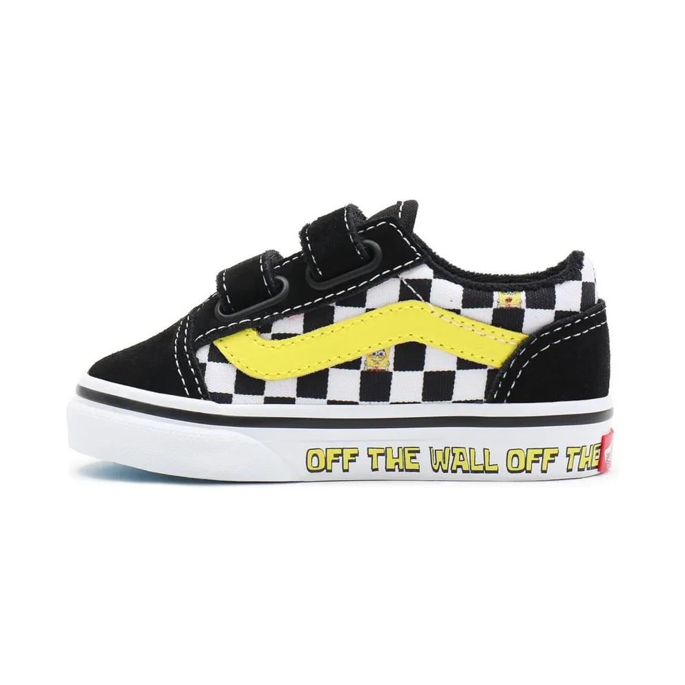 Vans Vans X Spongebob Old Skool Velcro Toddler Shoes Black (VN000D3Y9EK)