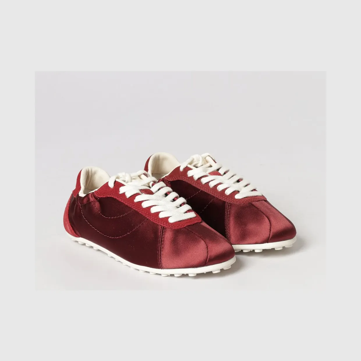 Paul Smith Satin and Suede Sneakers Red (W1SBIZ03UPLY28)