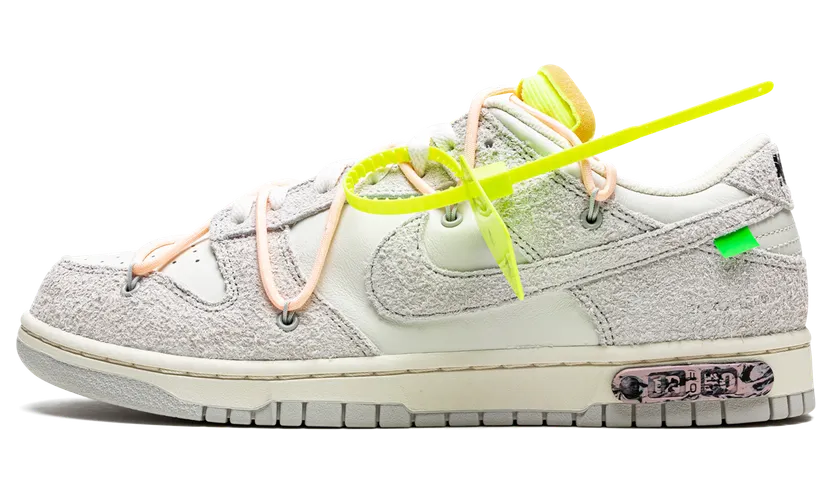 Nike Dunk Low Off-White Lot 12 – “Sail / Neutral Grey-crimson Tint” (DJ0950-100)
