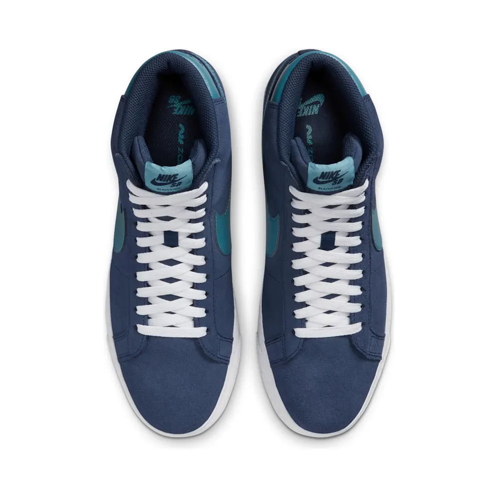 Nike SB Zoom Blazer Mid Midnight Navy Noise Aqua (FD0731-400)