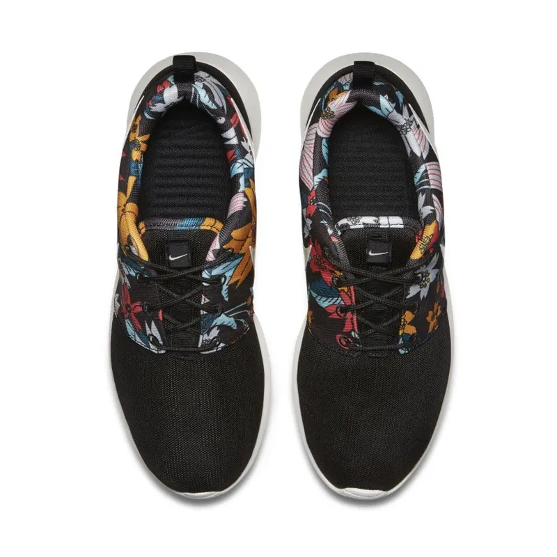 Nike Roshe Run Black Floral Aloha (GS) Black/Sail (599432-090)