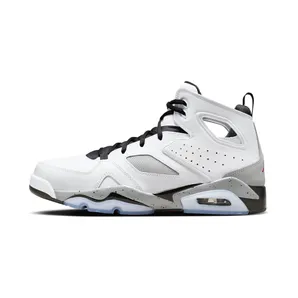 Jordan Flight Club 91 White Cement “White / Black / Matte Silver / Gym Red” (555475-102)