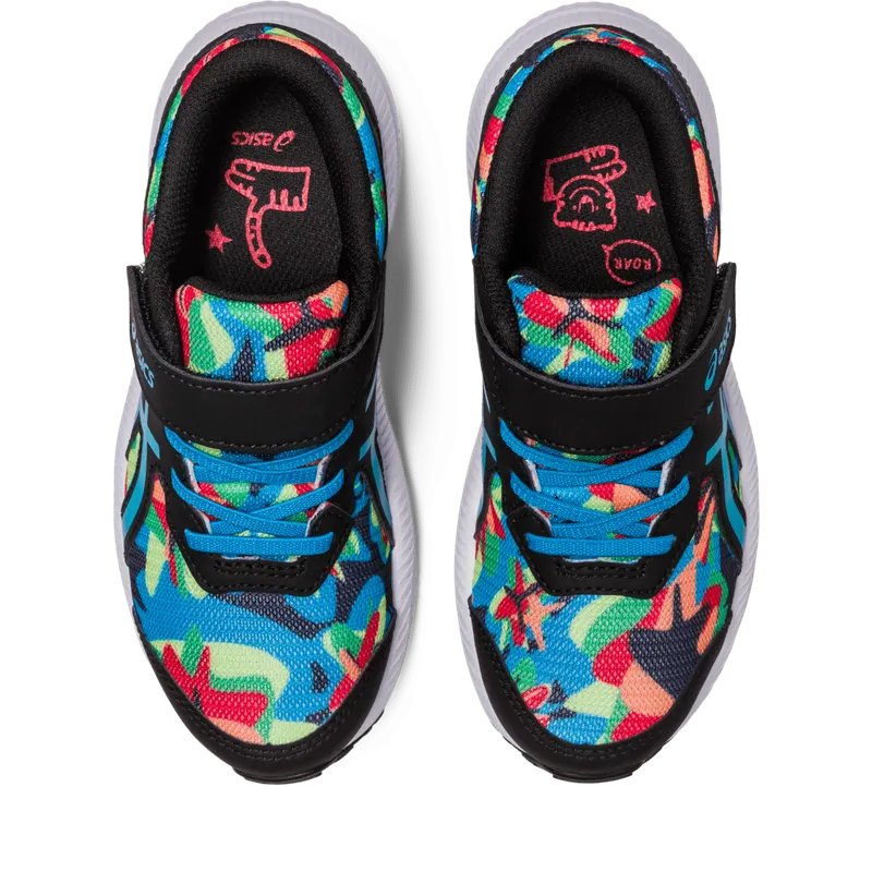 Asics CONTEND 8 PS PRINT Black/Island Blue (1014A293.003)