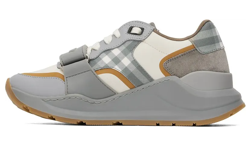 Burberry Gray Check Grey/Camel Check (8060175) (3)