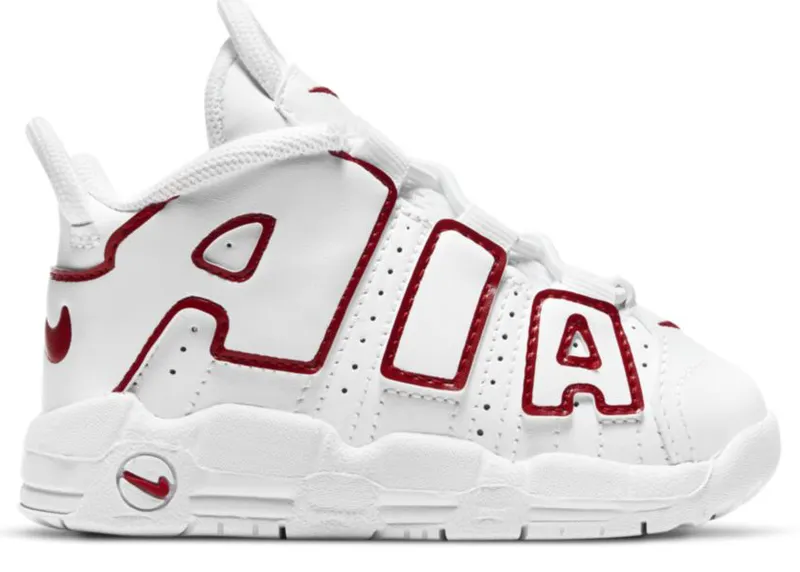 Nike Air More Uptempo White Varsity Red (TD) (DJ5990-100)