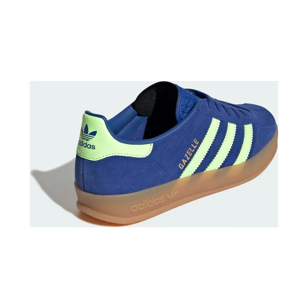 Adidas GAZELLE INDOOR Shoes Royal Blue / Green Spark / Gold Metallic (KI7176)