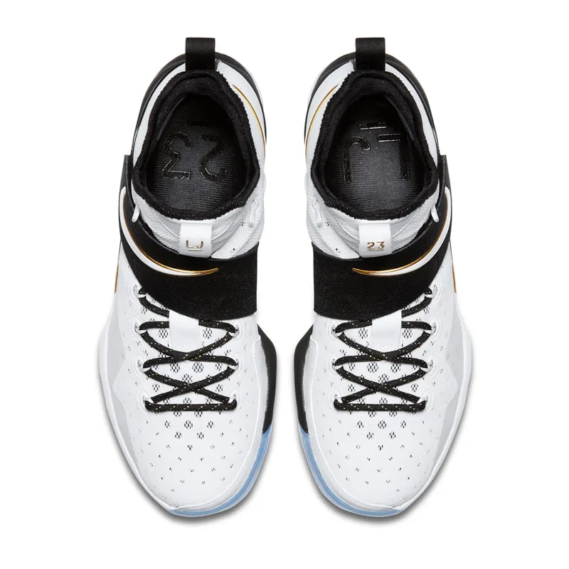 Nike LeBron 14 BHM (2017) Black/White-Metallic Gold (860634-100)