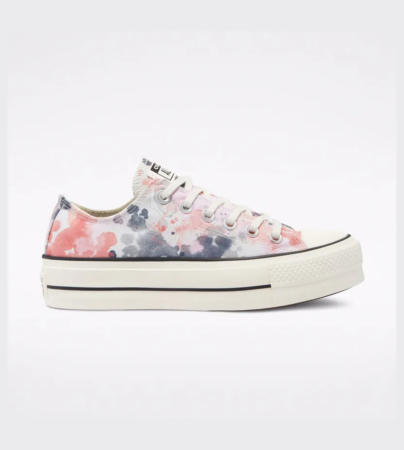 Converse Festival Platform Chuck Taylor All Star Low Top Egret/terracotta Pink/black (570970C)