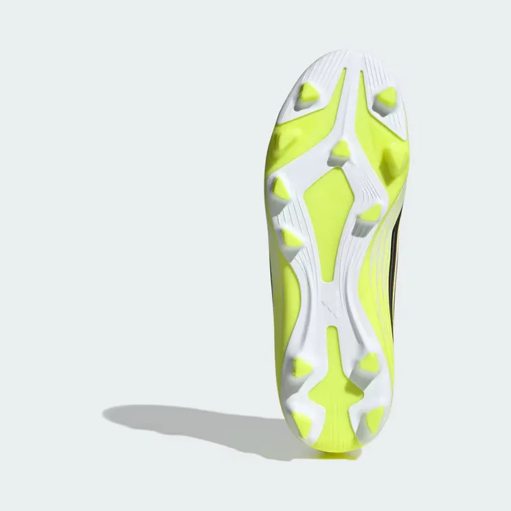 adidas F50 Club Firm Ground / Multi Ground Football Boots Kids “Team Solar Yellow 2 / Core Black / Lucid Red” (JS1482)