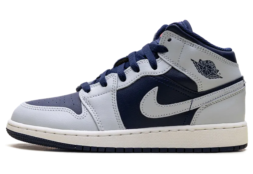 Jordan 1 Mid GS “Grey / Obsidian” (DQ8423-403)