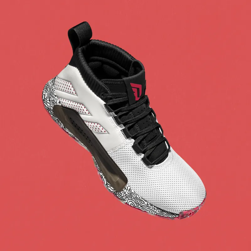 adidas Dame 5 Home White/Black/Red (F36561)