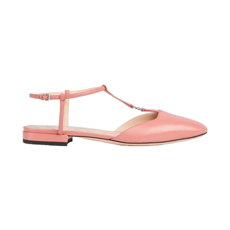 Gucci Double G Ballet Flats Pink Leather (754136 BKO00 6701)
