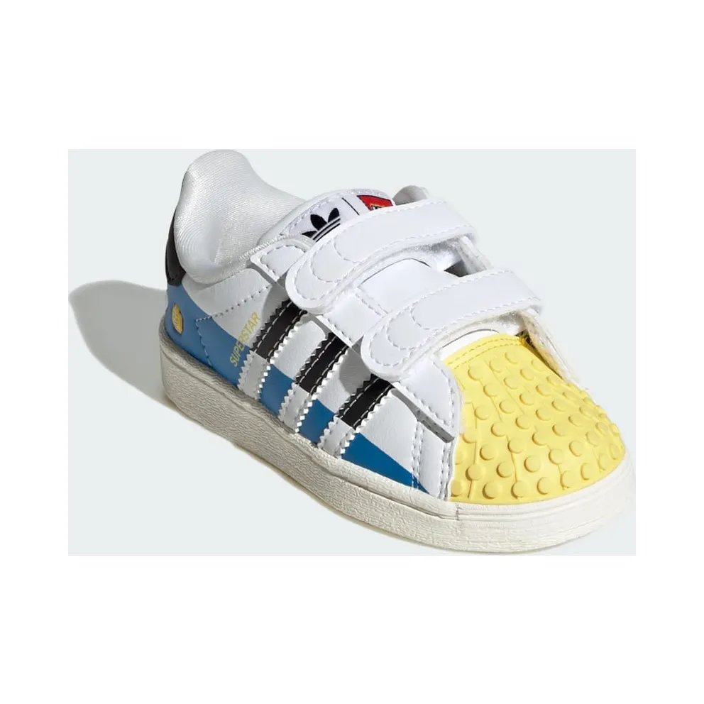 adidas Superstar x LEGO® Kids Cloud White / Core Black / Bright Blue (IF2913)
